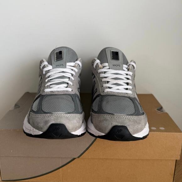 New Balance 990 V5 Grey/White Men Sneakers - SZ 7.5 D - Picture 13 of 16